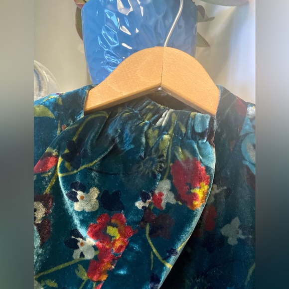 LOFT Velvet Floral Print Zip Up Jacket - Picture 4 of 8